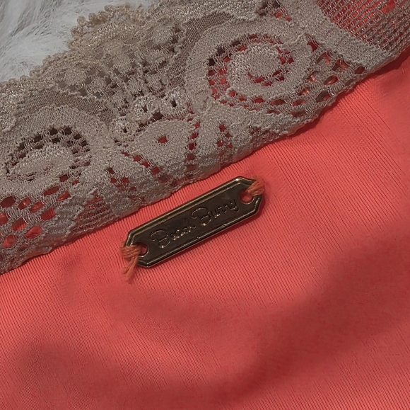 Nwt Beach Bunny Love‎ Potion Coral Lace Brazilian thong Bikini Bottoms xs - Picture 6 of 9